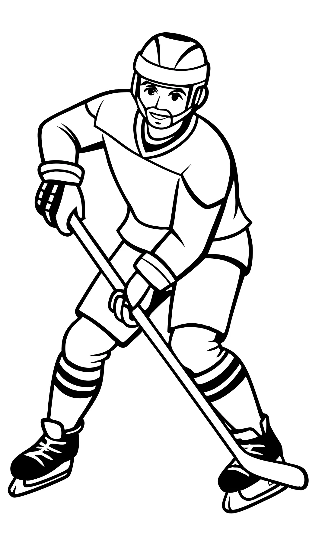 coloring pages hockey player